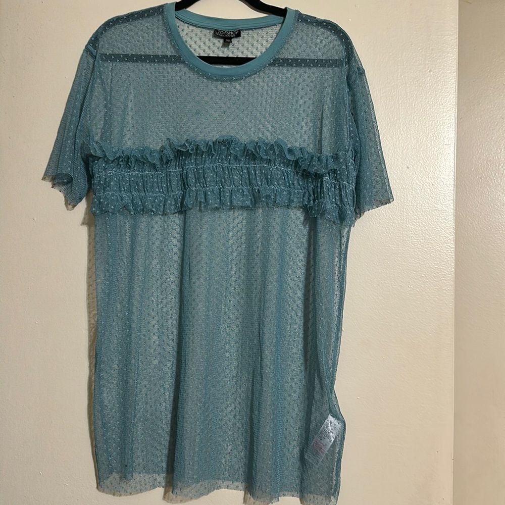 Topshop mesh top